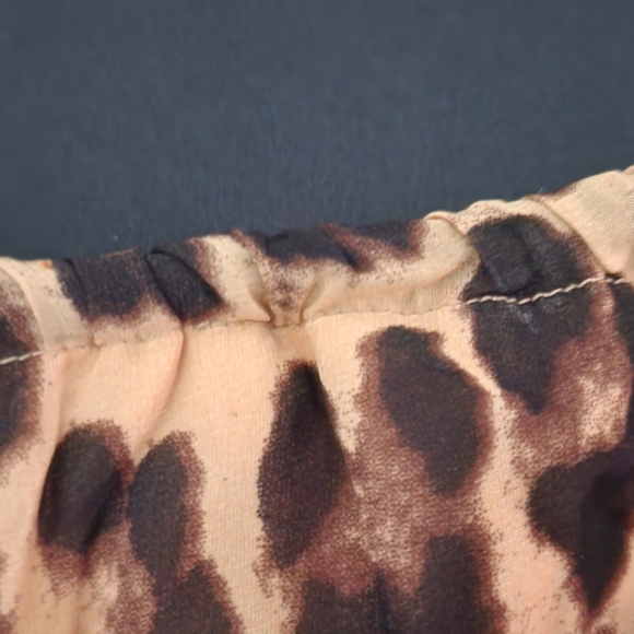 Annabelle Leopard Print Strapless Dress with Belt Size M Used - Picture 4 of 5